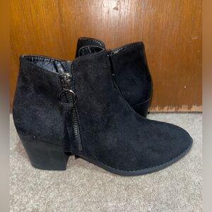 Black ankle boots